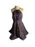 StyleStalker 100% Polyester Floral Blue Cocktail Dress Size L - photo 4