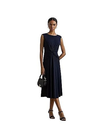 Ralph Lauren Twist-Front Cap-Sleeve Stretch Jersey Dress Casual Dress (view 1)
