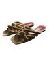 STAUD 100% Velvet Tan Sandals Size EU 37 - photo 2