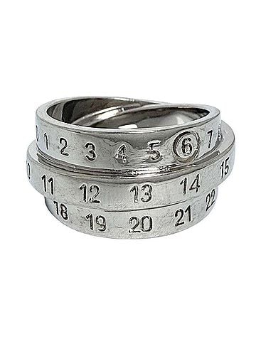 Maison Margiela Maison Margiela Men's Triple Logo Numeric Ring (view 1)