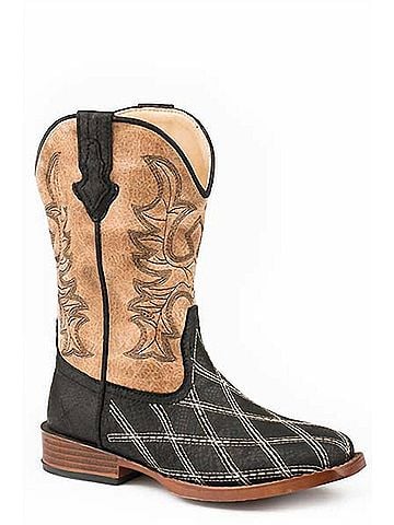 Roper Boy's Cross Cut Square Toe Boots (view 1)