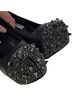 Steve Madden 100% Leather Black Silver Heels Size 5 1/2 - photo 5