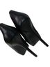 Steve Madden 100% Leather Black Silver Heels Size 5 1/2 - photo 2
