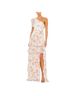 Mac Duggal 100% Polyester Floral Multi Color Cocktail Dress Size 4 - photo 1