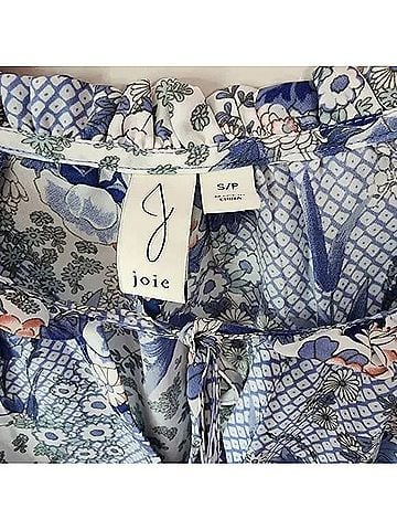 Joie Ruffle Blue Short Sleeve T-Shirt (view 2)