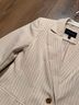 Banana Republic Stripes White Gray Blazer Size 0 - photo 4
