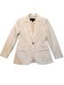 Banana Republic Stripes White Gray Blazer Size 0 - photo 1