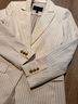 Banana Republic Stripes White Gray Blazer Size 0 - photo 6