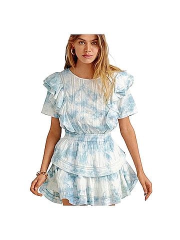 LoveShackFancy Natasha Ruffle Casual Dress (view 1)