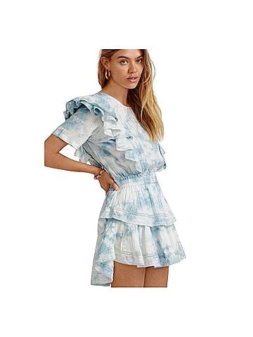 LoveShackFancy Natasha Ruffle Casual Dress (view 2)