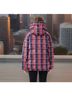 Orolay 100% Polyester Checkered-gingham Burgundy Red Jacket Size S - photo 4