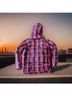 Orolay 100% Polyester Checkered-gingham Burgundy Red Jacket Size S - photo 15