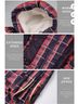 Orolay 100% Polyester Checkered-gingham Burgundy Red Jacket Size S - photo 6