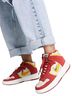 Nike Red Yellow White Sneakers Size 7 - photo 2