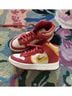Nike Red Yellow White Sneakers Size 7 - photo 3