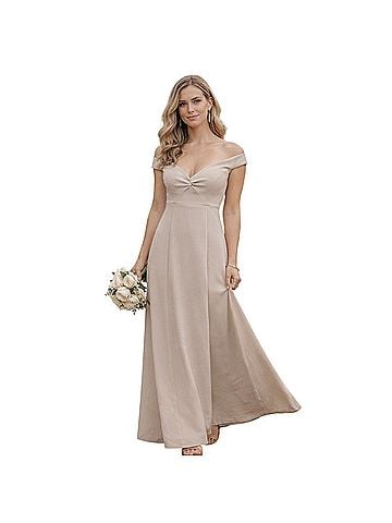 Show Me Your Mumu Zurich Knot Gown in Oyster Cocktail Dress (view 1)