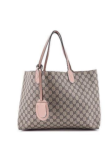 Gucci Reversible Tote GG Coated Canvas with Leather Medium (view 1)