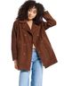 Mille 100% Cotton Solid Brown Coat Size S - photo 1