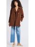 Mille 100% Cotton Solid Brown Coat Size S - photo 4