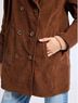 Mille 100% Cotton Solid Brown Coat Size S - photo 5