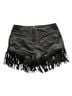 Understated Leather 100% Leather Black Leather Shorts Size L - photo 1