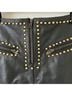 Understated Leather 100% Leather Black Leather Shorts Size L - photo 11