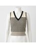 Ramy Brook Stripes Black Knit Tank Top Size XXS - photo 1