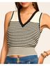 Ramy Brook Stripes Black Knit Tank Top Size XXS - photo 4