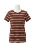 Z Supply Brown Foundation Stripe Tee Size M - photo 1
