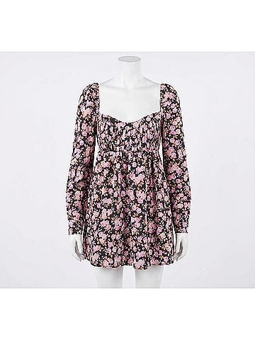 For Love & Lemons Kate Long Sleeve Mini Dress (view 1)