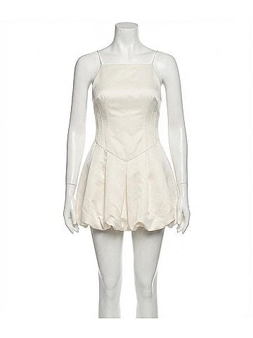 LoveShackFancy Jake Satin Mini Dress (view 1)