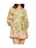 Cara Cara Print Green Raya Mini Dress Size 6 - photo 2