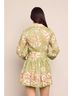 Cara Cara Print Green Raya Mini Dress Size 6 - photo 3