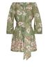 Cara Cara Print Green Raya Mini Dress Size 8 - photo 4