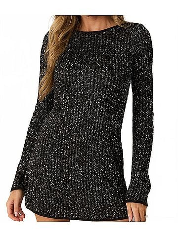 Z Supply La Marca Sequin Mini Dress (view 2)