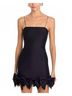 LoveShackFancy Solid Black Kennedi Mini Dress Size 6 - photo 2