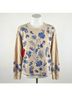 Johnny Was Brown Patchwork Thermal Top Size S - photo 1