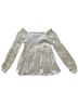 Diane von Furstenberg 100% Polyester Solid Ivory White Long Sleeve Blouse Size 6 - photo 2
