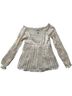 Diane von Furstenberg 100% Polyester Solid Ivory White Long Sleeve Blouse Size 6 - photo 1