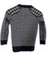 J.Crew 100% Merino Houndstooth Black Gray Pullover Sweater Size S - photo 2