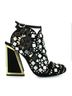 Kat Maconie 100% Suede Black Gold Heels Size 9 - photo 5