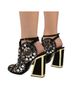 Kat Maconie 100% Suede Black Gold Heels Size 9 - photo 1
