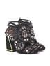 Kat Maconie 100% Suede Black Gold Heels Size 9 - photo 3