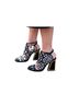 Kat Maconie 100% Suede Black Gold Heels Size 9 - photo 2