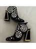 Kat Maconie 100% Suede Black Gold Heels Size 9 - photo 14