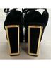 Kat Maconie 100% Suede Black Gold Heels Size 9 - photo 7