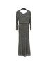 Mac Duggal 100% Polyester Floral Silver Gold Cocktail Dress Size 2 - photo 2