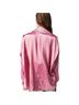 Free People 100% Satin Pink Jacket Size L - photo 2