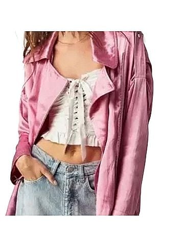 Free People Free People X Brenda Knight Oversized Moto Jacket (view 1)