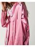 Free People 100% Satin Pink Jacket Size L - photo 3